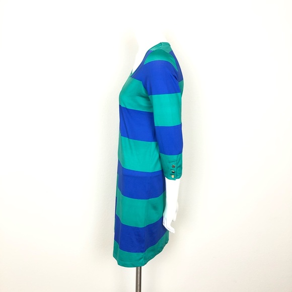 Mud Pie Green and Blue Striped Dress - Picture 2 of 6